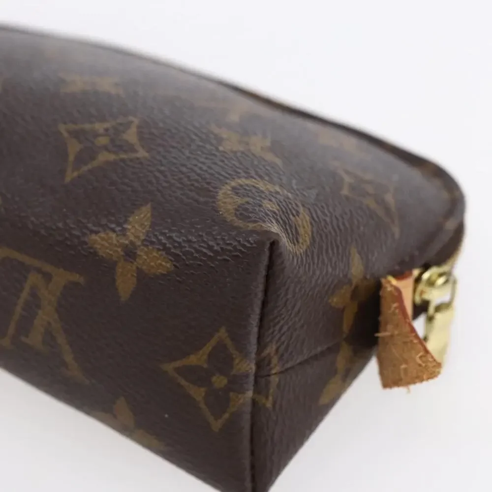 Louis Vuitton Monogram Pochette Cosmetic PM Pouch Brown